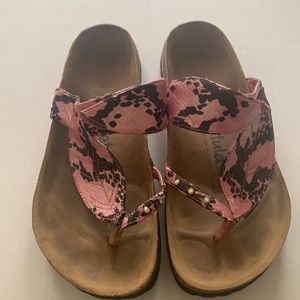 Betula/ Birkenstock’s pink snake skin print